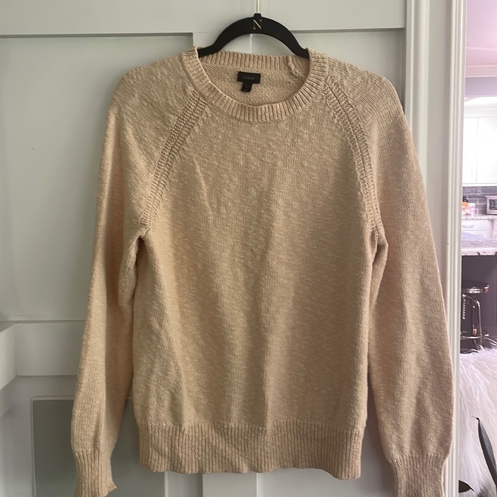 J Crew Summer Weight Textured Cotton Sweater - Picture 3 of 10
